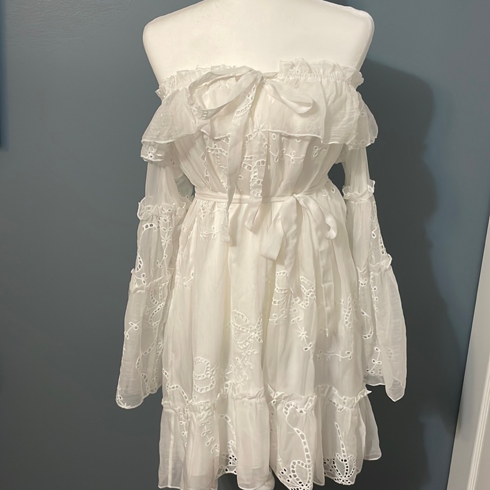 Amazing white lace dress